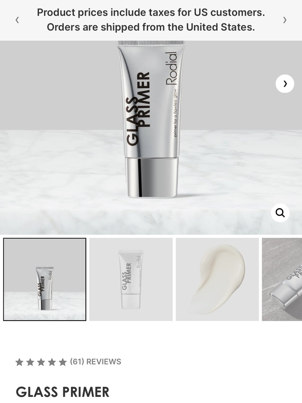 Rodial Glass Primer - Silver Illuminating Makeup Base
